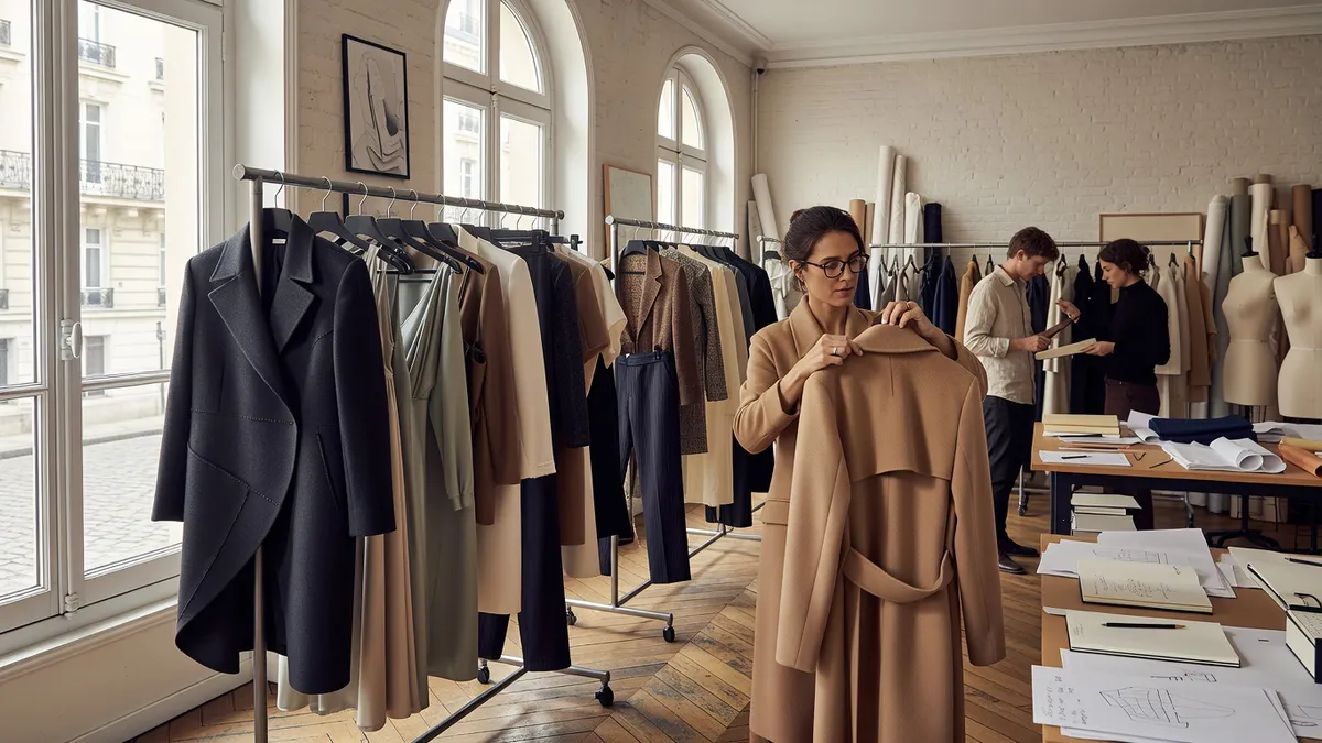 Showroom de créateurs ukrainiens à Paris — pièces exposées, ambiance atelier