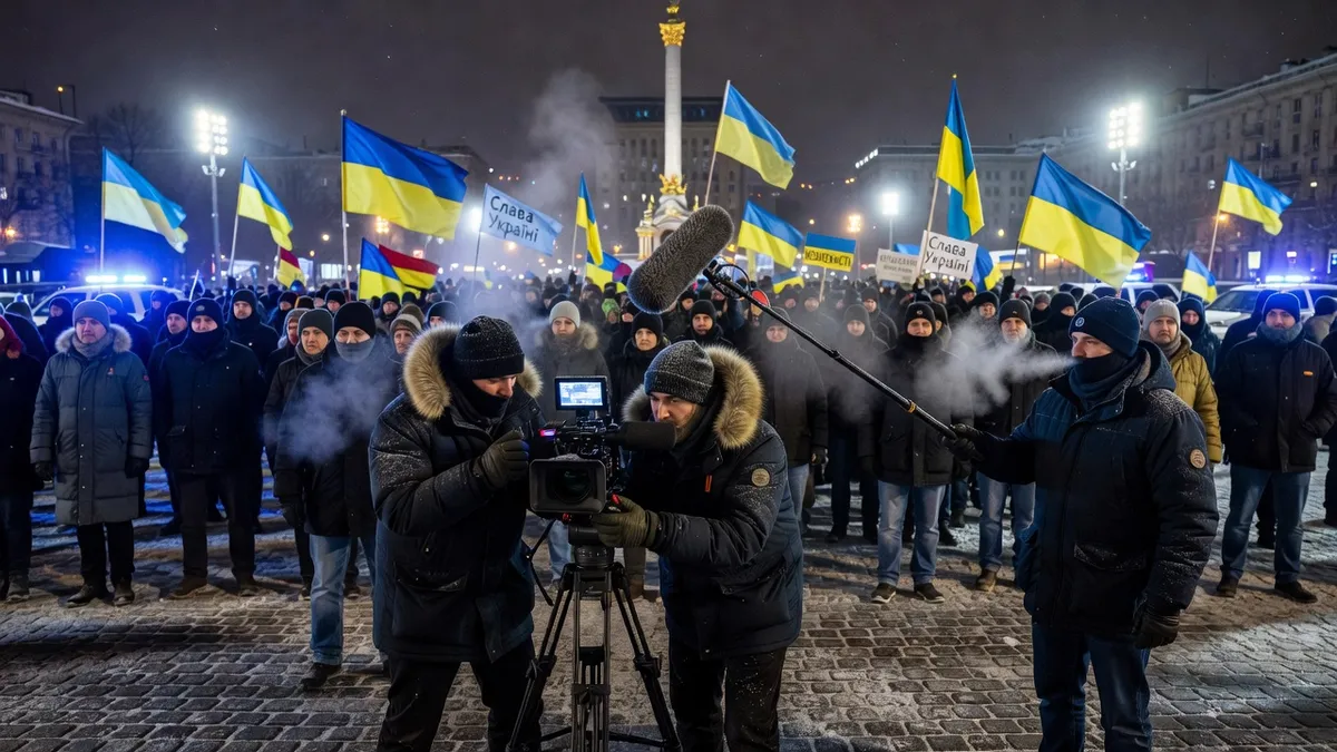 Serguei Loznitsa tournant un documentaire sur la place Maïdan à Kyiv