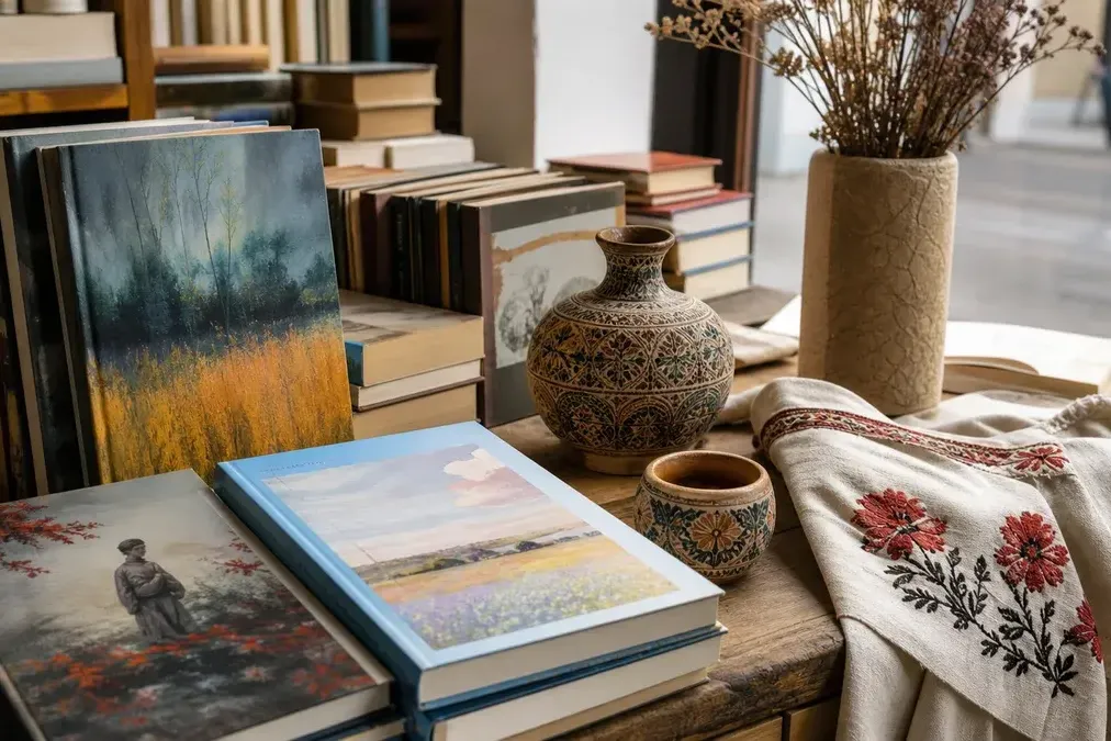 Librairie ukrainienne et rayon culturel à Paris