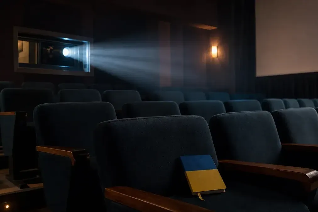 Carnet de programmation et affiches de films ukrainiens