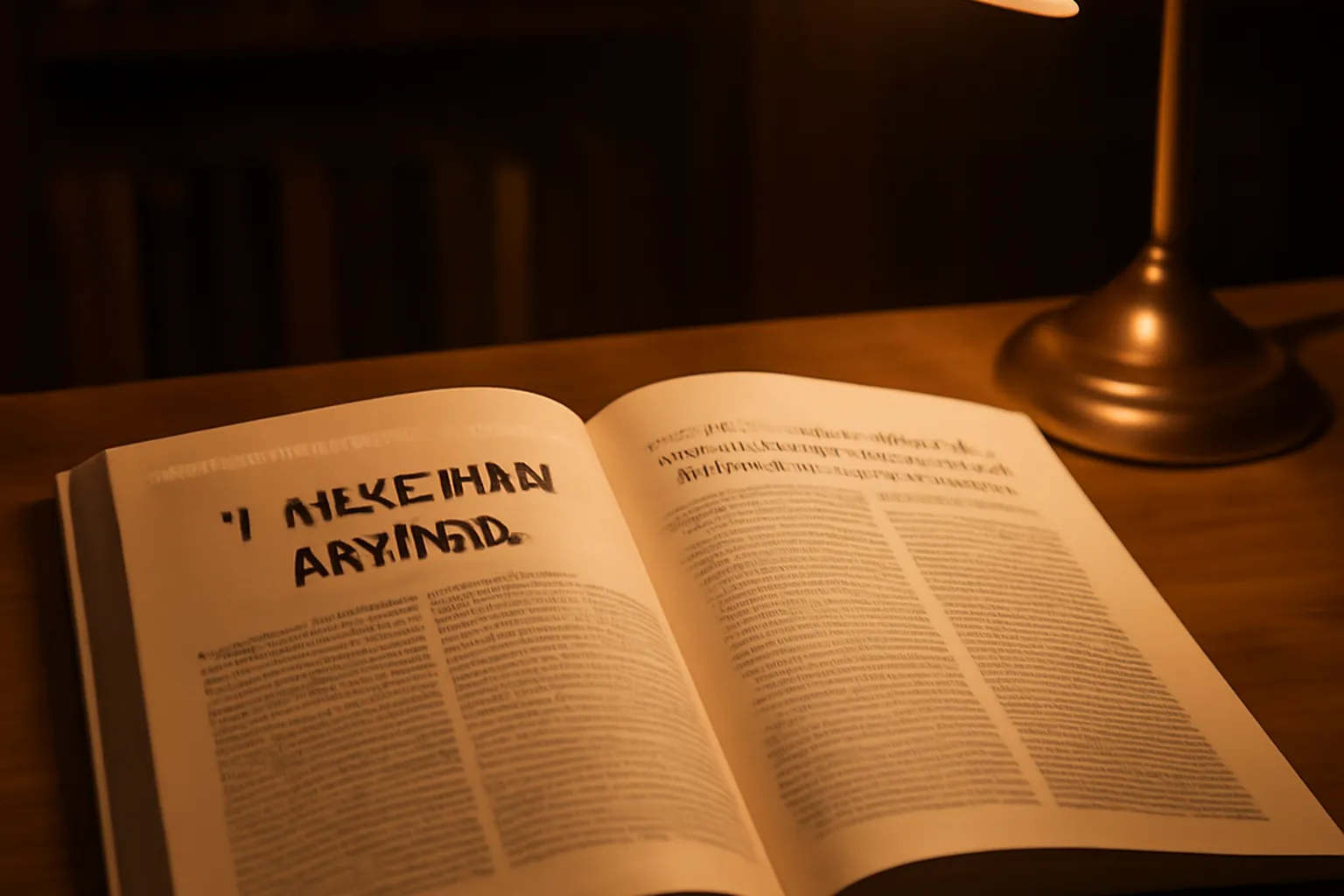 Magazine ouvert sur une table en bois — articles de culture ukrainienne