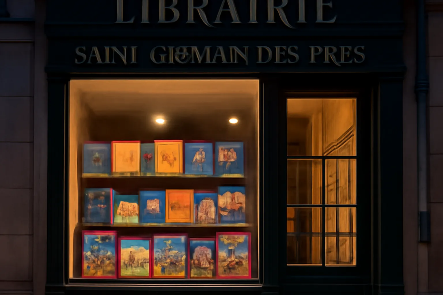Quartier ukrainien Saint-Germain Paris, devanture de boutique, atmosphere editoriale
